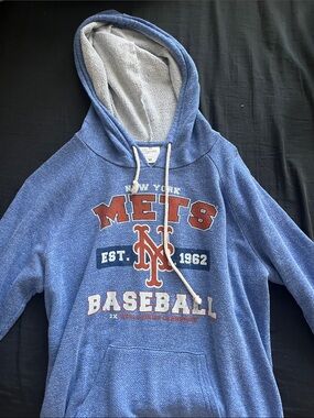 New York Mets Blue Pullover Hoodie